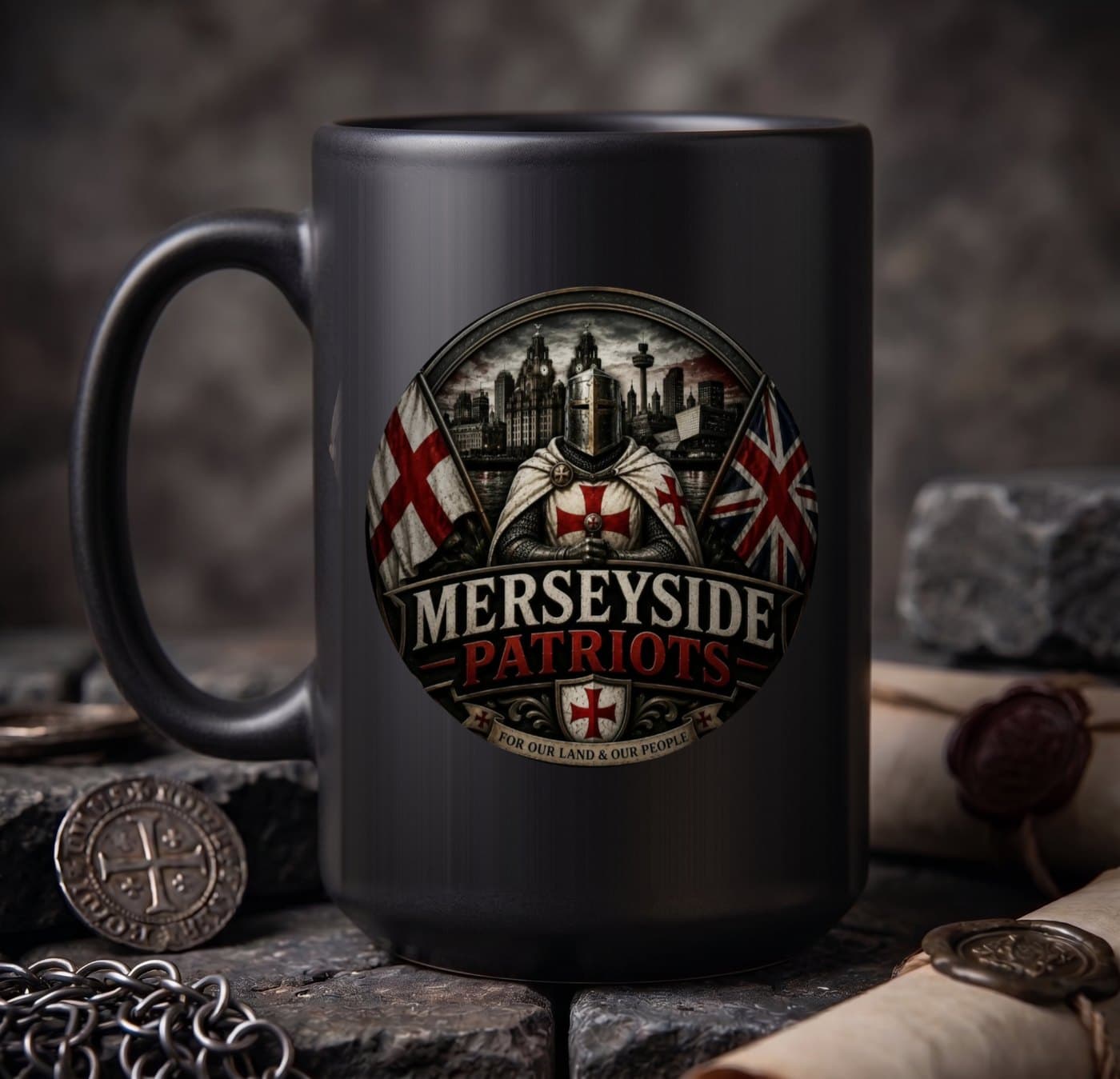 Merseyside Patriots Enamel Mug