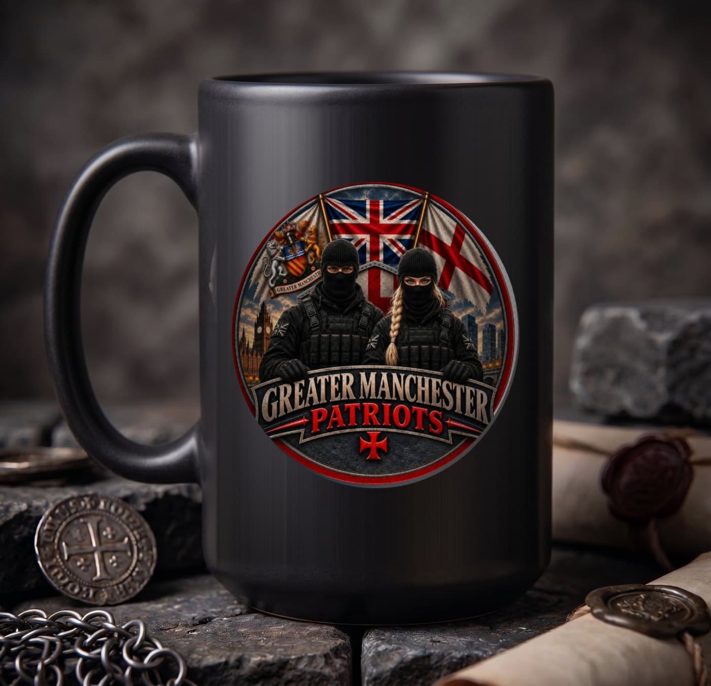 Greater Manchester Patriots Enamel Mug